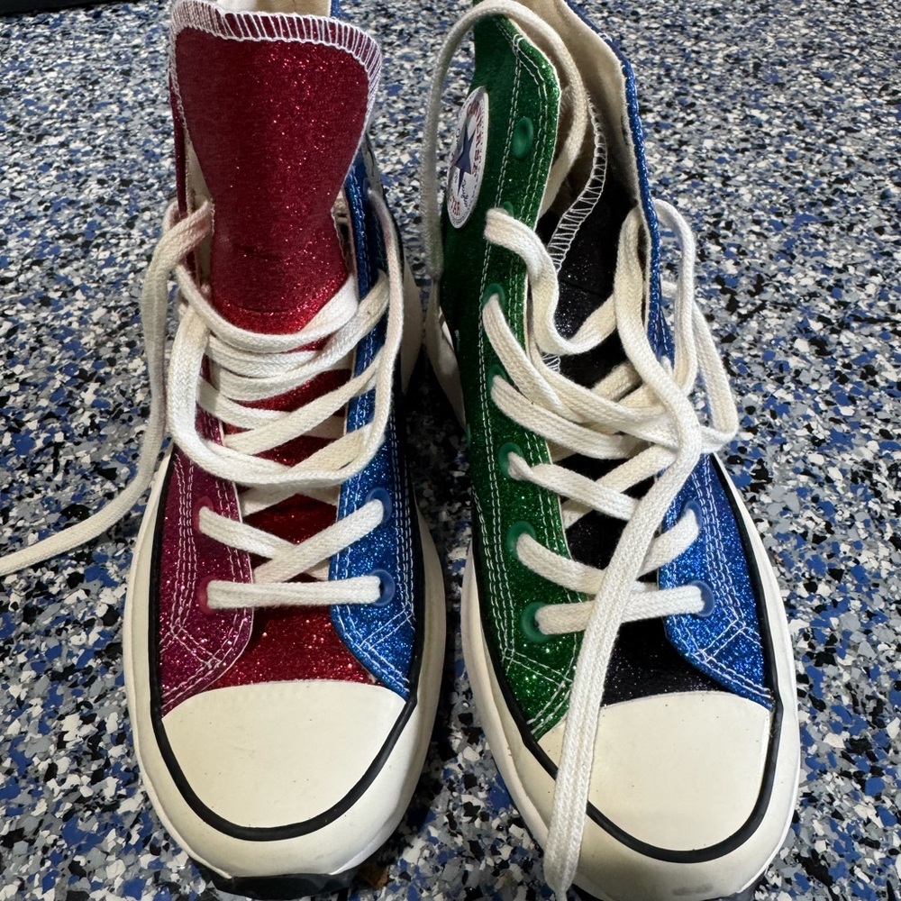 Converse Multicolor Glitter High-Top Sneakers